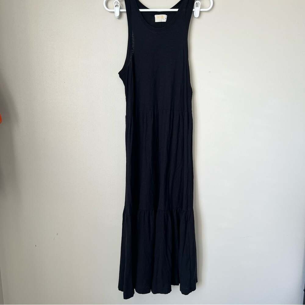 Nation LTD Women’s Melissa Black Pima Cotton Midi Tank Dress Size XS